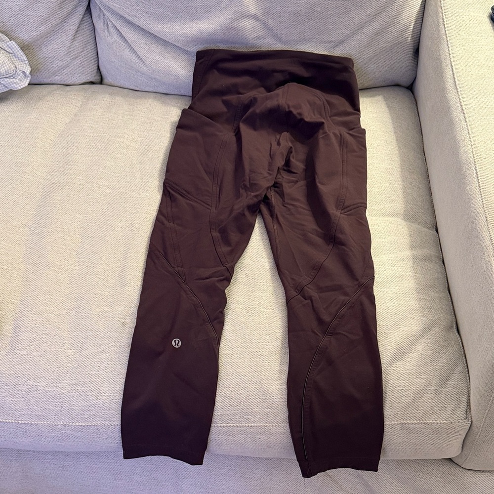 Lulu lemon dark purple High-Waisted Leggings
